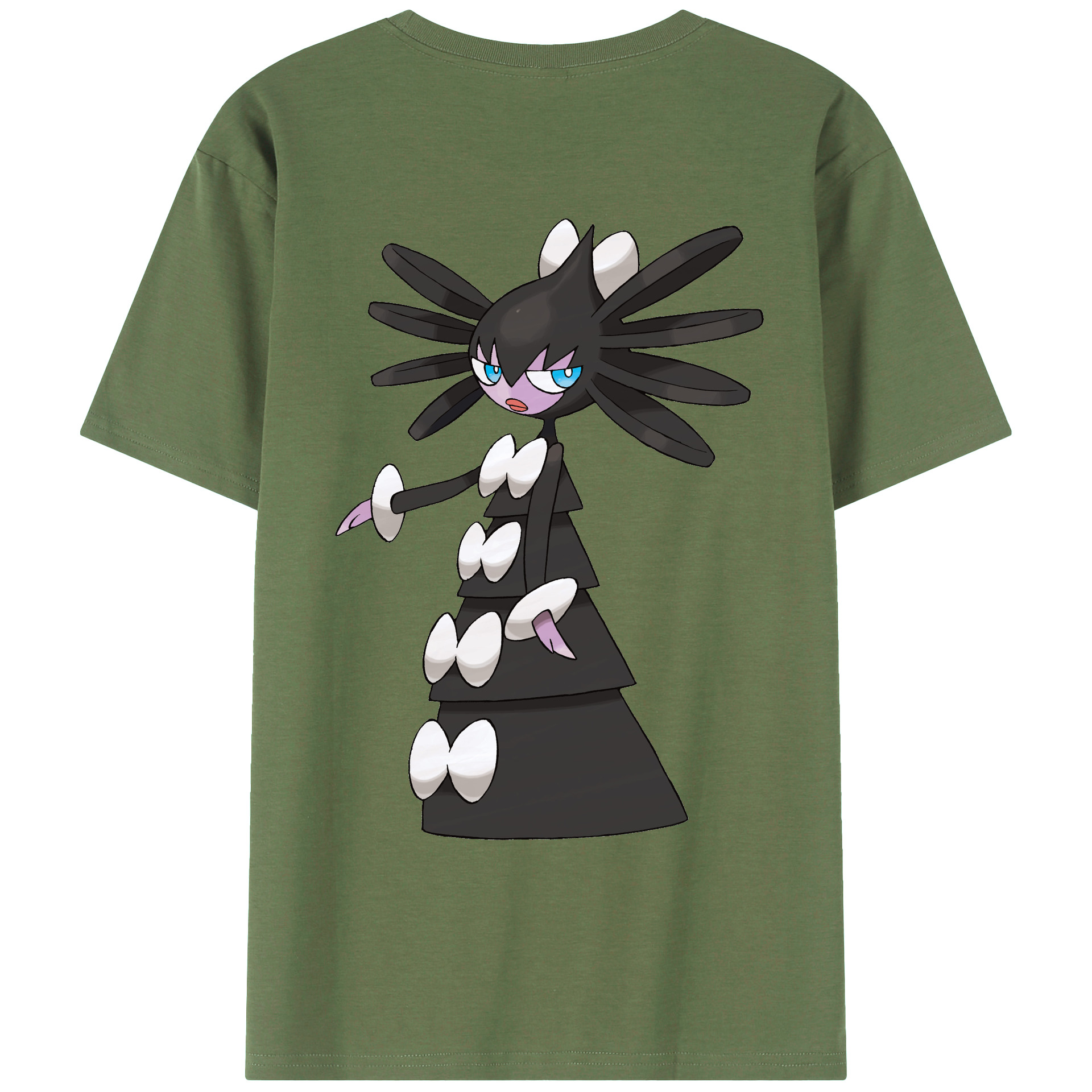 （画像用） ポケットモンスター Pokémon 綿100％ メンズ半袖Tシャツ（バックプリント） 通気性